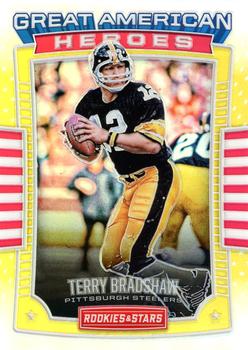 2017 Panini Rookies & Stars - Great American Heroes Gold #40 Terry Bradshaw Front