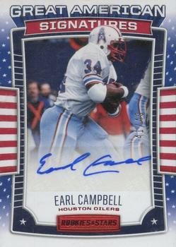 2017 Panini Rookies & Stars - Great American Signatures #GS-EC Earl Campbell Front