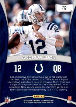 2017 Panini Rookies & Stars - Precision Passers #19 Andrew Luck Back