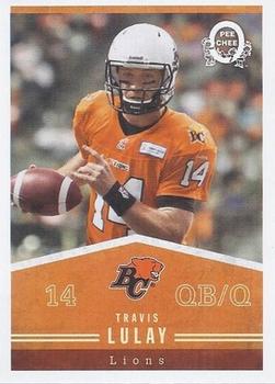 2014 Upper Deck CFL - O-Pee-Chee Blank Back #1 Travis Lulay Front