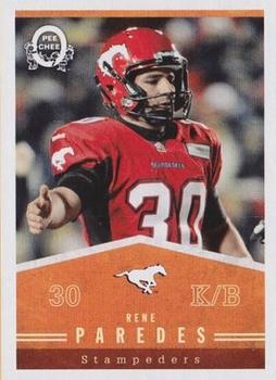 2014 Upper Deck CFL - O-Pee-Chee Blank Back #10 Rene Paredes Front