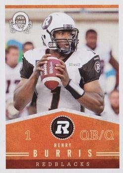 2014 Upper Deck CFL - O-Pee-Chee Blank Back #31 Henry Burris Front
