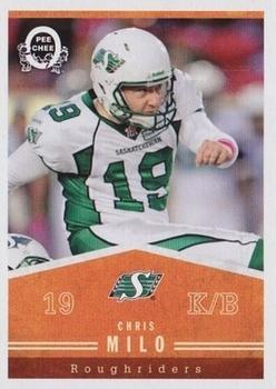 2014 Upper Deck CFL - O-Pee-Chee Blank Back #37 Chris Milo Front