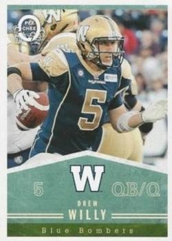 2014 Upper Deck CFL - O-Pee-Chee Blank Back #50 Drew Willy Front