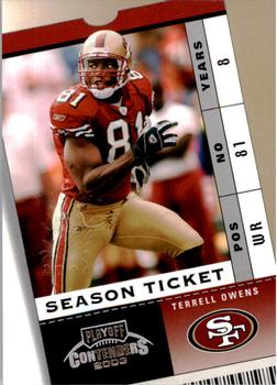2003 Playoff Contenders - 2004 Hawaii Trade Conference #29 Terrell Owens Front