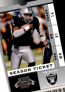 2003 Playoff Contenders - 2004 Hawaii Trade Conference #48 Tim Brown Front