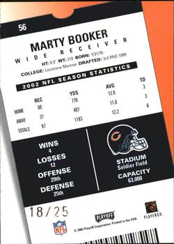 2003 Playoff Contenders - 2004 Hawaii Trade Conference #56 Marty Booker Back