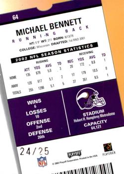 2003 Playoff Contenders - 2004 Hawaii Trade Conference #64 Michael Bennett Back