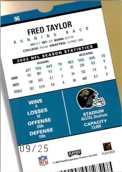 2003 Playoff Contenders - 2004 Hawaii Trade Conference #96 Fred Taylor Back