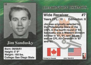 1995 R.E.L. #32 Jim Sandusky Back