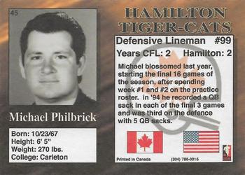 1995 R.E.L. #45 Michael Philbrick Back