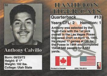 1995 R.E.L. #50 Anthony Calvillo Back