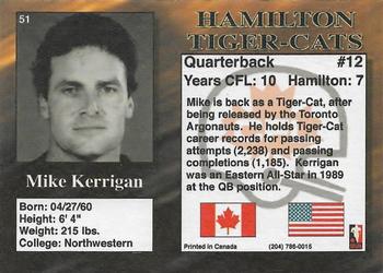 1995 R.E.L. #51 Mike Kerrigan Back