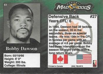 1995 R.E.L. #61 Bobby Dawson Back