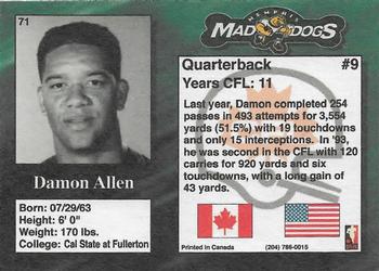 1995 R.E.L. #71 Damon Allen Back