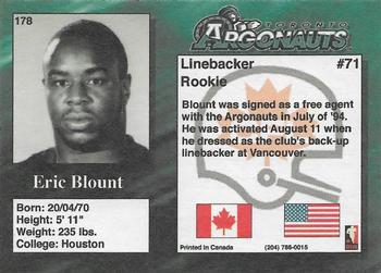 1995 R.E.L. #178 Eric Blount Back