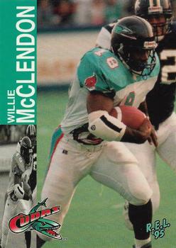 1995 R.E.L. #212 Willie McClendon Front