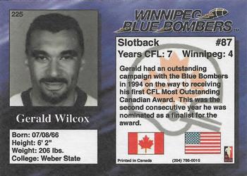 1995 R.E.L. #225 Gerald Wilcox Back