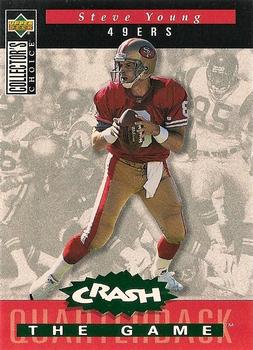 1994 Collector's Choice - You Crash the Game Green Foil #C1 Steve Young Front