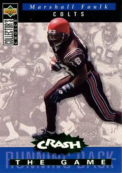 1994 Collector's Choice - You Crash the Game Green Foil #C11 Marshall Faulk Front