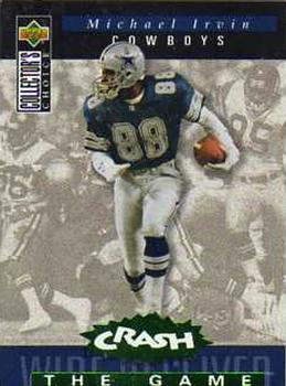 1994 Collector's Choice - You Crash the Game Green Foil #C23 Michael Irvin Front
