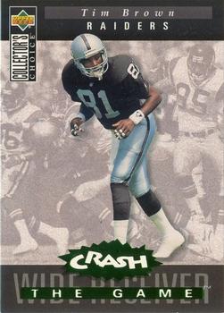 1994 Collector's Choice - You Crash the Game Green Foil #C28 Tim Brown Front