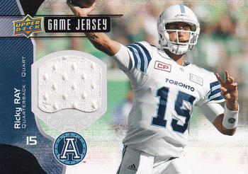 2017 Upper Deck CFL - Game Jerseys #GJ-RR Ricky Ray Front