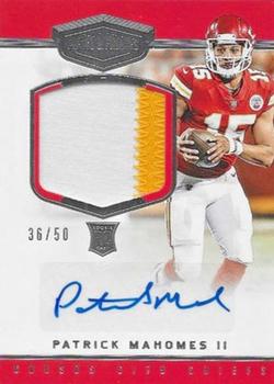 2017 Panini Plates & Patches #217 Patrick Mahomes II Front