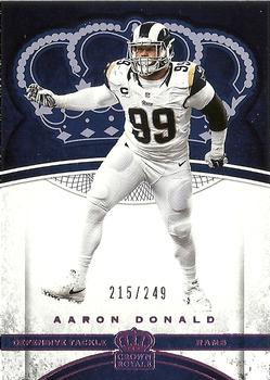 2017 Panini Crown Royale - Pink #75 Aaron Donald Front