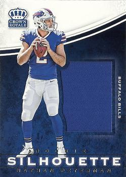 2017 Panini Crown Royale - Jumbo Rookie Silhouettes Jerseys #1 Nathan Peterman Front