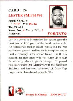 1997 JOGO #24 Lester Smith Back