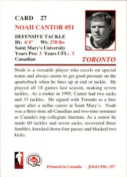 1997 JOGO #27 Noah Cantor Back