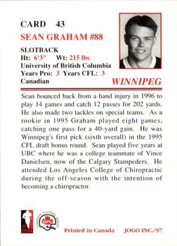 1997 JOGO #43 Sean Graham Back
