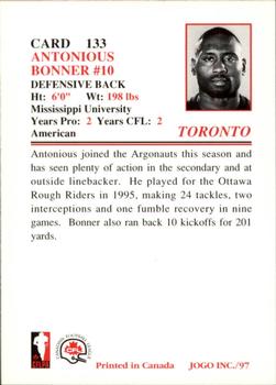 1997 JOGO #133 Antonious Bonner Back