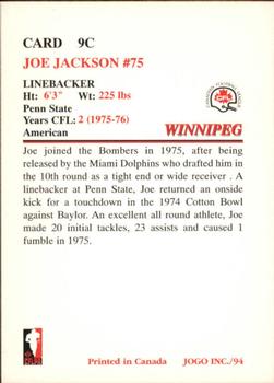 1994 JOGO Missing Years #9C Joe Jackson Back