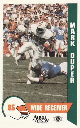 1986 Miami Dolphins Police #7 Mark Duper Front