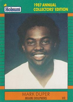 1987 Holsum Miami Dolphins #4 Mark Duper Front