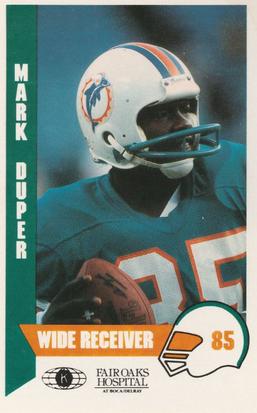 1987 Miami Dolphins Police #3 Mark Duper Front