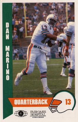 1987 Miami Dolphins Police #13 Dan Marino Front