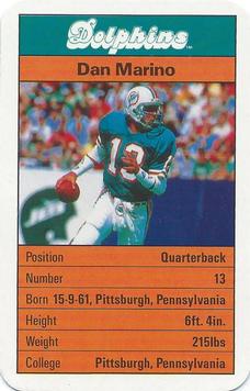 1987 Ace Fact Pack Miami Dolphins #NNO Dan Marino Front