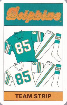 1987 Ace Fact Pack Miami Dolphins #NNO Dolphins Team Strip Front
