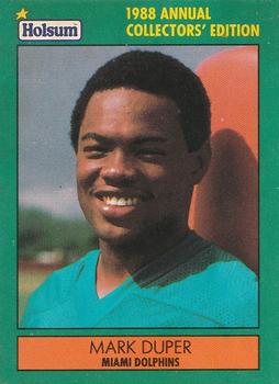1988 Holsum Miami Dolphins #3 Mark Duper Front