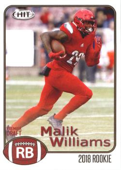 2018 SAGE HIT #68 Malik Williams Front