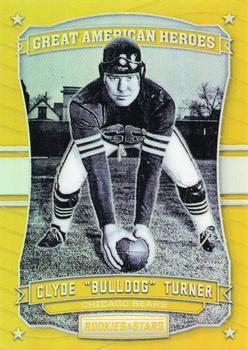2016 Panini Rookies & Stars - Great American Heroes Gold #21 Clyde Bulldog Turner Front