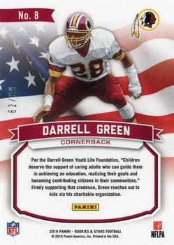 2016 Panini Rookies & Stars - Great American Heroes Red #8 Darrell Green Back