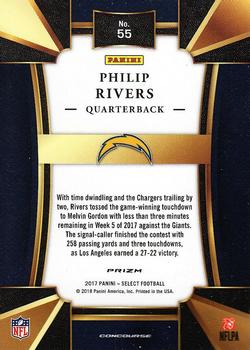 2017 Panini Select #55 Philip Rivers Back