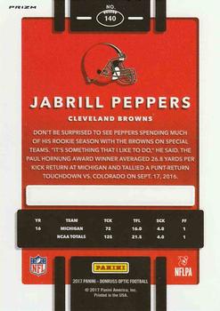 2017 Donruss Optic - Holo #140 Jabrill Peppers Back