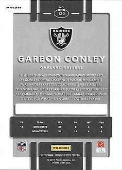 2017 Donruss Optic - Red and Yellow #130 Gareon Conley Back
