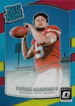 2017 Donruss Optic - Red and Yellow #177 Patrick Mahomes II Front