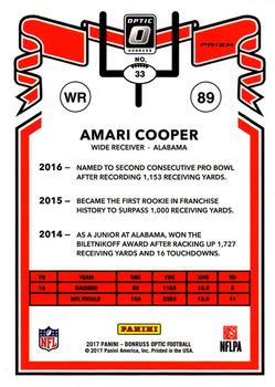 2017 Donruss Optic - 1981 Tribute #33 Amari Cooper Back